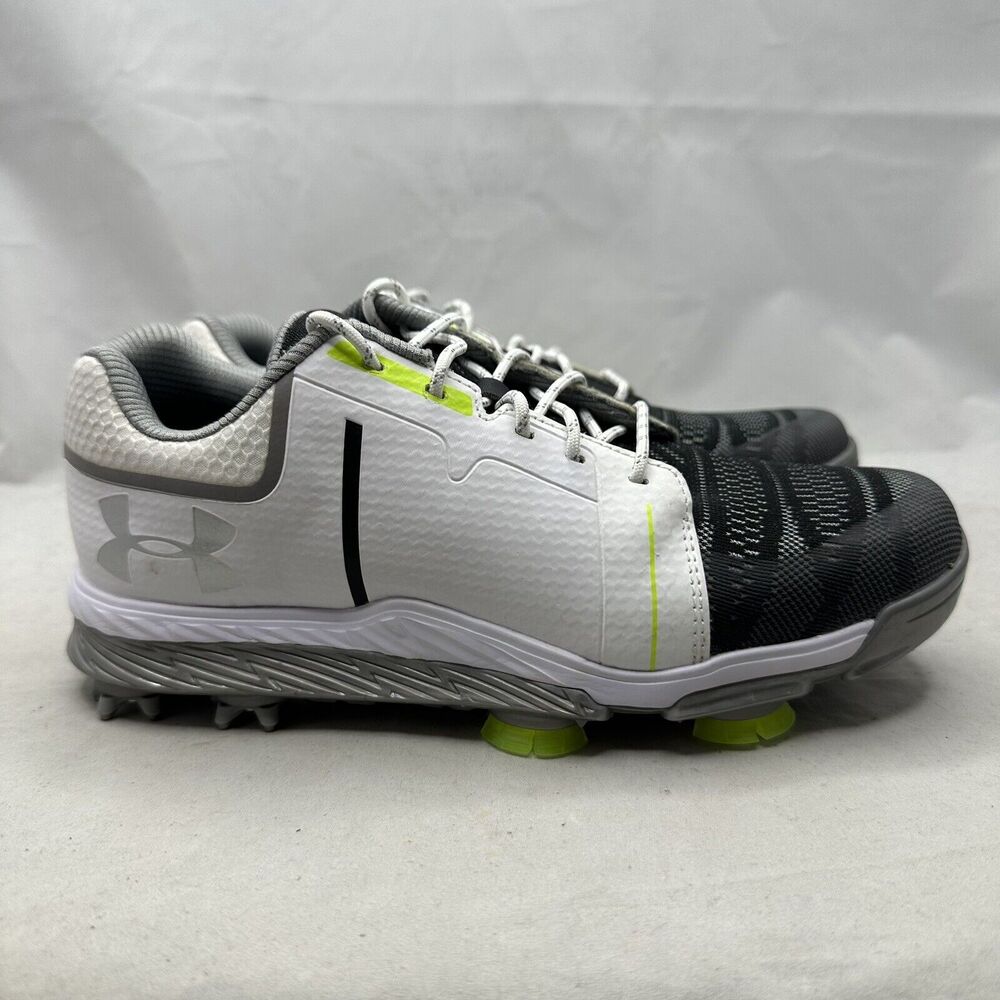 Under Armour UA Women’s Tempo Sport Golf Cleats 1292752-101 White -Steel Size 5